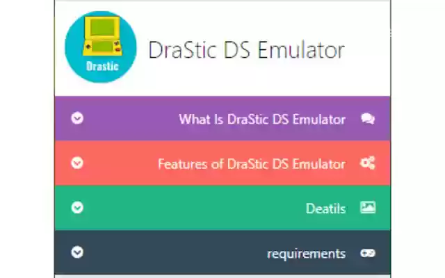 DraStic DS Emulator Apk PC [Guide]  from Chrome web store to be run with OffiDocs Chromium online